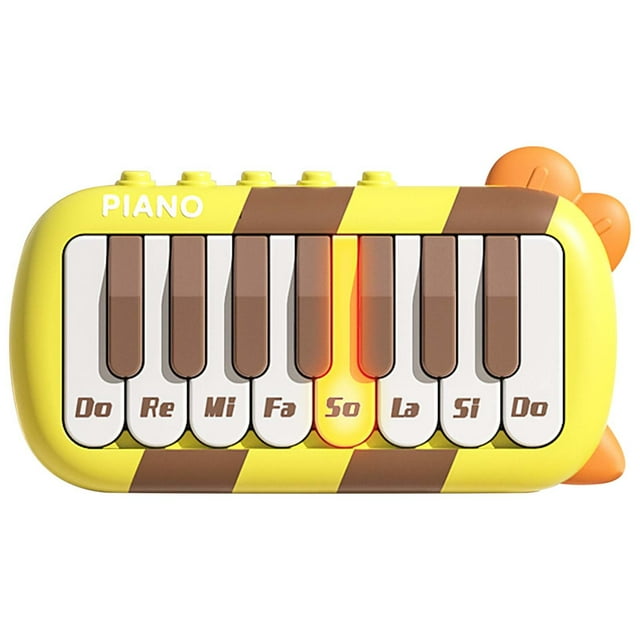 Piano de juguete infantil, piano electrónico multifuncional, mini piano de bolsillo para niñas principiantes, ideal para la educación temprana.