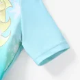 thumbnail image 6 of Disney Princess Girls Swimsuit Frozen Elsa Rash Guards and Bikini, 2-pcs, Sizes 2-6, Blue, 6 of 7