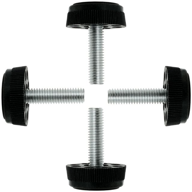 Unique Bargains M8 x 28 x 30mm Leveling Feet Adjustable Leveler Floor Protector for Furniture Desk Table Sofa Leg 4pcs