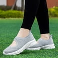 thumbnail image 5 of Womens Shoes,Comfortable Shoes Knitted Mesh Soft Bottom for Casual Wear Comfortable Shoes for Shallow Mouth,Shoes for Women,Grey,6.5, 5 of 9