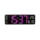 thumbnail image 2 of Reloj digital grande de 13 pulgadas con temperatura, fecha, horario de verano automático, luz nocturna, atenuador de brillo automático, reloj digital para sala de estar, 2 of 2