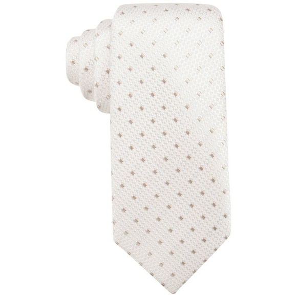 Countess Mara Mens Amber Self-tied Necktie, White, One Size