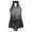 Black, variant on YEAHDOR Girls Sparkly Sequins Tassel Hem Dress Halter Neck Backless Latin Jazz Salsa Dance Costume