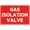 Warning Sign 6, variant on Gas Isolation Valve Aluminum Sign 8"x12" - Safety Warning - For Facility Gas Valve Indoor Outdoor