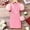 144Pink294, variant on Girls Summer Dress Fashionable Puff Sleeve Party O-Neck Casual Flowy Twirl Dress For Toddler Kids Youth Comfort Dresses