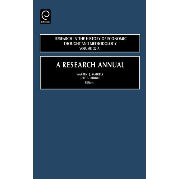 Research in the History of Economic Thou A Research Annual, Book 22, (Hardcover)