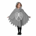 thumbnail image 3 of Zylarhe Kids Halloween Dancewear Jumpsuit for Stage Performances Party Events Playful Home Outfit Grey 5-6 Years, 3 of 8