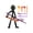 BLACK, variant on Stick Man Sculpture, 3 Colors Articulated DIY Action Figure for Tabletop Shelf Indoor Art Decoration