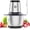 Silver and black, variant on Processor Small, 10 Cup   with Container, 2.3L 600W Electric Meat  for  Use, Stainless Steel Mini  Processor for Kitchen, Vegetable, Onion, Garlic, Salad
