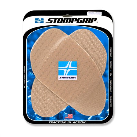 Stompgrip 50-14-0001C Icon Profile Large Street Bike Tank Grips - Clear