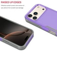 thumbnail image 3 of For iphone 17 Pro Max Case, Shockproof Heavy Duty Rugged Cell Phone Case for iphone 17 Pro Max Cover, Tekcoo Military Grade Full Body Protection Dual Layer Sturdy Durable Cute Bumper - Purple, 3 of 8
