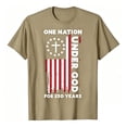 thumbnail image 2 of EliteGoogv Kids Unisex Boys Girls Graphic T-Shirts 4th of July Outfit Crewneck Short Sleeve Dry-Fit / Moisture-Wicking Tee Tops 250th Independence Day Summer Casual ,Khaki,12Y - 13Y, 2 of 4