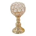 thumbnail image 1 of Candelero de mosaico BLESIY candelabros de cristal dorado 8,5x16,5cm, 1 of 6