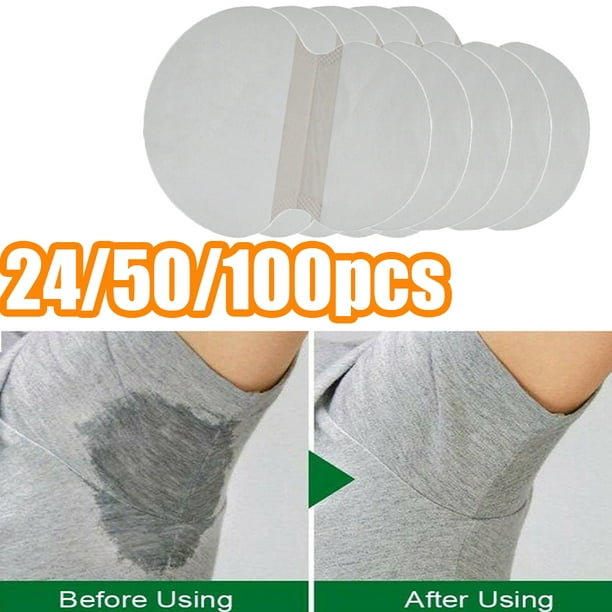Aofa 24/50/100Pcs Underarm Sweat Pads - Disposable Armpit Sweat Pads To  Fight Hyperhidrosis And Excessive Sweating - Non Visible Dress Shields /  Guard