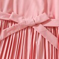 thumbnail image 4 of Bearichfupo Girls Fly Sleeve Casual Comfortable Cute Solid Color Pleated Dress, Sizes 7-8 Years, 4 of 6