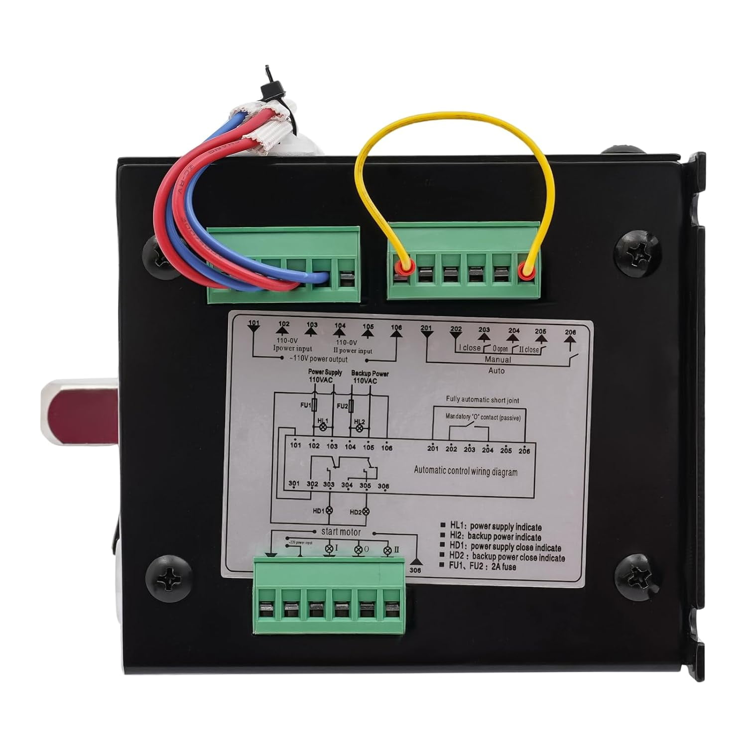 110V Dual Power Automatic Transfer Switch ,Automatic Generator Changeover Switch 100A/4P for Office Buildings, Shopping Malls, Banks
