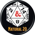 thumbnail image 1 of Dungeons et Dragons Naturel 20 Boutons, 1 of 1