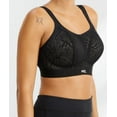 thumbnail image 2 of Panache Non-Wire Sports Bra (7341),32G,Black/Latte, 2 of 4