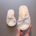 thumbnail image 3 of Toddler Little Kids Shower Pool Slide Sandals Soft-Soled Non-Slip Summer Home Slippers with Cute Bowknot, 3 of 5