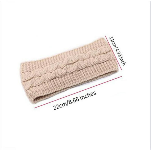 YATLTE Winter Headbands for Women, Ear Warmers for Women Headband Wool Knit Thick Fleece Lined, Knit Earmuffs Chunky Ear Warmers for Women Girls Wear and Sport