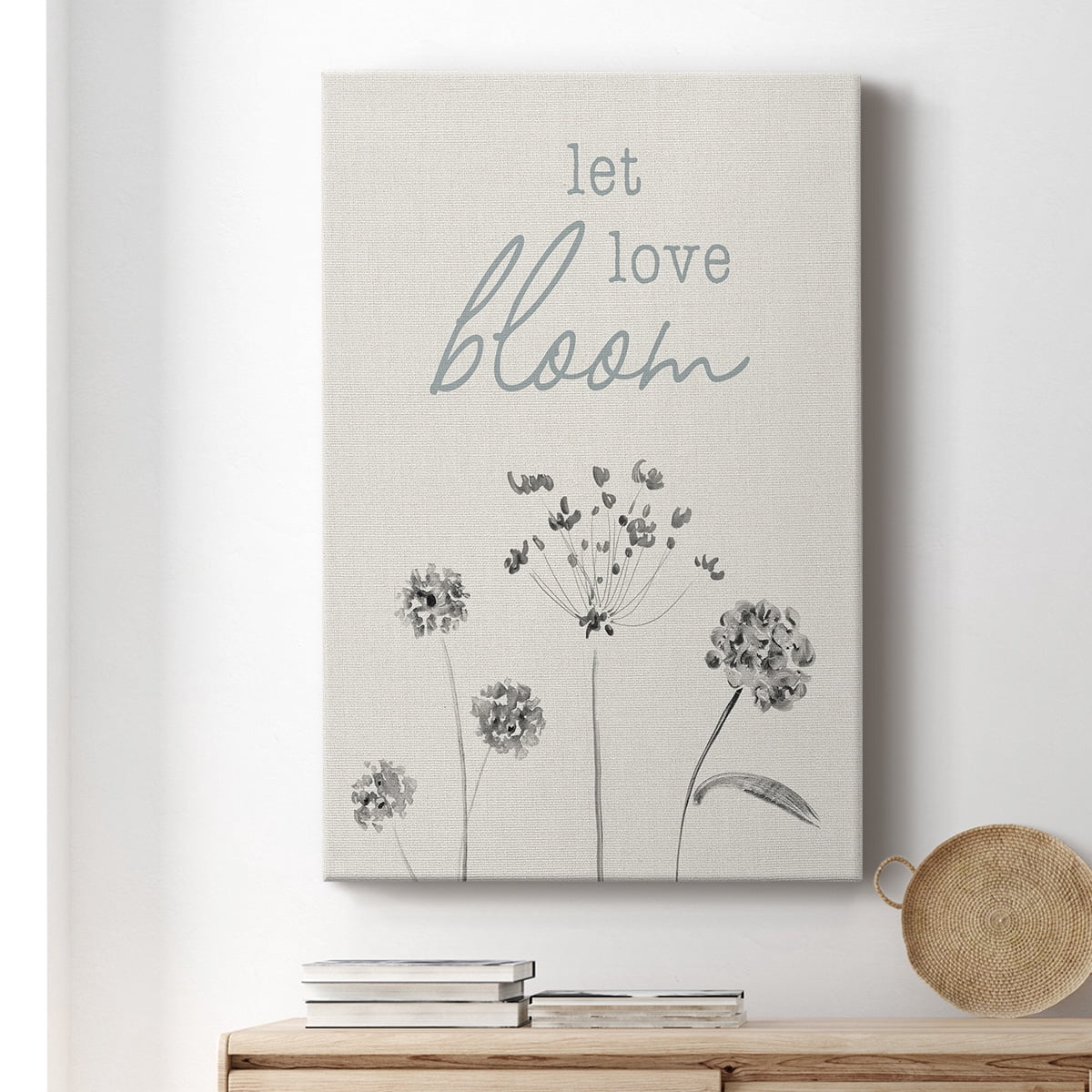 Let Love Bloom Premium Gallery Wrapped Canvas - Ready to Hang