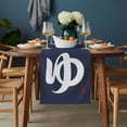 thumbnail image 2 of Japanese Style Table Runner - 36 Inch Long, Kitchen Dining Table Runner Dresser Scarves, Vintage Minimalist Navy Blue Farmhouse Decor for Coffee Tables Wedding Party Banquet, 2 of 8