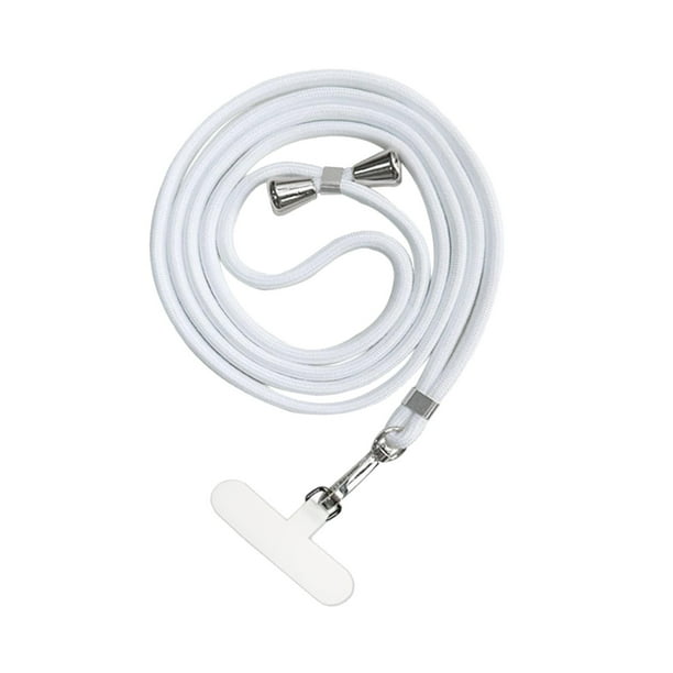 Cordón para teléfono, correa para teléfono, antipérdida, bandolera, sistema universal de sujeción para teléfono Blanco