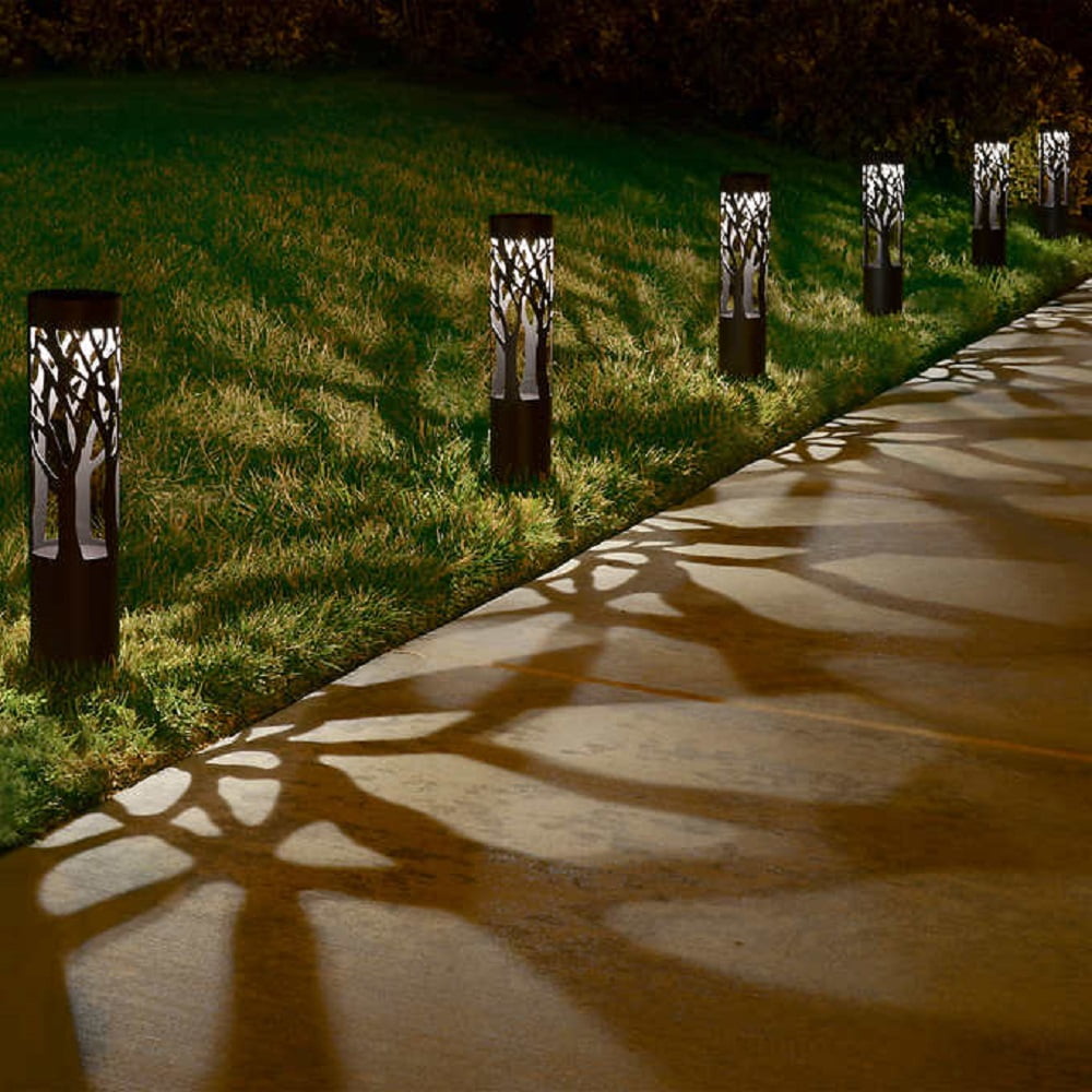 Solar LED Pathway Bollard Light, 6pack