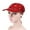 Red, variant on Baseball Cap MenMens Fashion Casual Cotton Flat Top Sunshade Washing Hat Hiking Hat HatUnconstructed Plain Cap