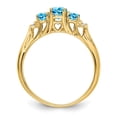 thumbnail image 2 of 14K Yellow Gold Ring Band 2 mm Diamond & Gemstone Mounting, 2 of 4