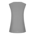 thumbnail image 2 of UPPADA Tank Top for Women 2025 Summer Linen Vest Plus Size Sleeveless Camisole Loose Fit Workout Tank Tops Solid Color Casual Cami Camisetas de Mujer de Moda,Black-Small, 2 of 9