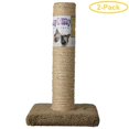 thumbnail image 1 of North American Pet Classy Kitty Cat Sisal Scratching Post 20" High (Assorted Colors) - Pack of 2, 1 of 1