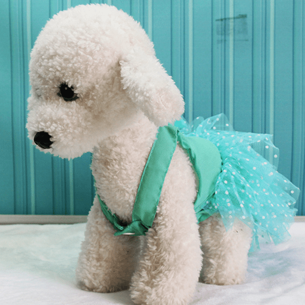 Vestido para perro con unicornio, tutú escalonado de tul, vestidos