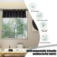 thumbnail image 5 of Taupe Blackout Thermal Insulated Window Treatment Grommet Curtain Valance， Valance for Window Grommet Window Kitchen Valance Darkening Valance for Living Room Bedroom Thermal Short Curtain, 5 of 6