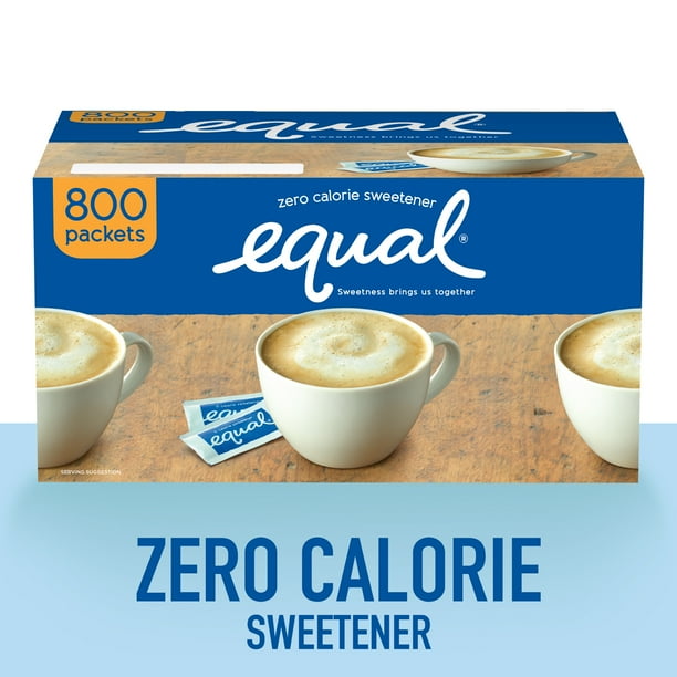 EQUAL Zero Calorie Sweetener, Sugar Substitute, 800 Packets Walmart