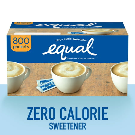 (800 Packets) Equal Zero Calorie Sweetener Packets, Sugar (The Best Sugar Substitute)