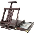 thumbnail image 2 of MEEDEN Wooden Table Easel Box with Drawer - Adjustable Artist Tabletop Easel Box Wood with Storage, Sketchbox &Solid Beech , for Studio or Plein Air - Holds Canvases up to 34" High,Walnut, 2 of 5