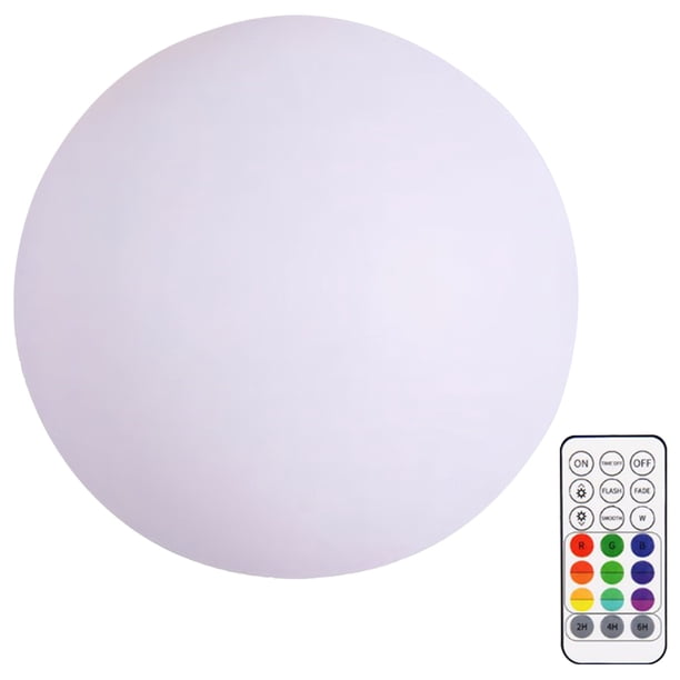 Bola luminosa LED con Control remoto para jardín luz flotante para piscina de 16 colores 1 unidad