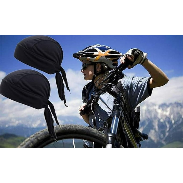 bandana and mountain bike helmet images - Wolfpack printed in the USA on 100% cotton using eco Bandana face mask hi-res stock