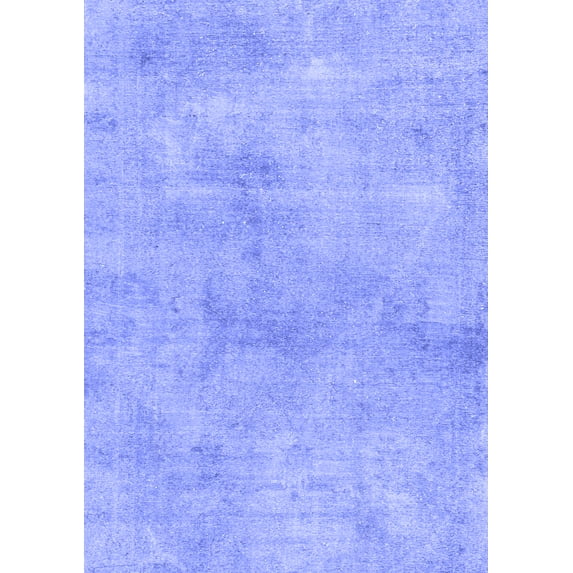 Ahgly Company Indoor Rectangle Abstract Blue Modern Area Rugs, 3' x 5'