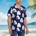 thumbnail image 2 of Lsque Mom And Baby Owls pattern Hawaiian Shirt for Men, Unisex Summer Beach Casual Short Sleeve Button Down Shirts-XX-Large, 2 of 9