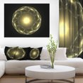 thumbnail image 1 of Shiny Bright Yellow Radial Fractal Flower - Floral Canvas Art Print, 1 of 3