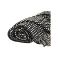 thumbnail image 4 of HomeStock Modern Minimalism Casual Woven Pattern 52" x 67" Woven Handloom Throw, Cozy Throw Blanket for Living Room Spaces-Color:Black, 4 of 10