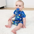 thumbnail image 4 of The Peanutshell Baby Rompers Set, Baby Boy Rompers for 9 Months, Space Design, 2-Pack, 4 of 8