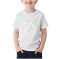 thumbnail image 3 of FSYBOA Boys T Shirts, Crew Neck Short Sleeve Summer Casual Kids Graphic Tees Beige Size 7-8 T, 3 of 5