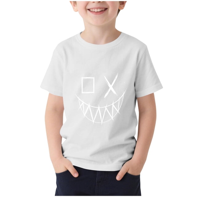 Camiseta de Cuello Redondo de Manga Corta Vestido de Verano para Niños Lindo Casual para el Ocio Diario, Deportes, Sueño Y Desgaste en el Hogar, Tela de Mezcla de Poliéster Suave