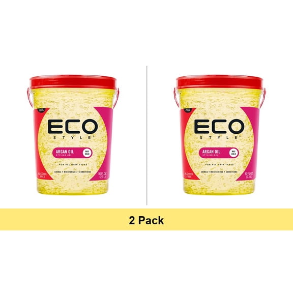 Eco Style Professional Styling Gel, Argan Oil, 80 oz - 2 Pack