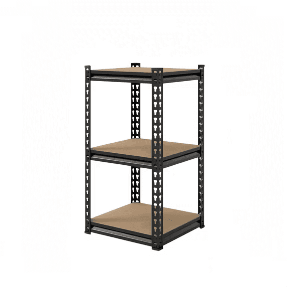 3-Tier Heavy Duty Metal Shelving Unit,500 lbs Capacity, Adjustable Storage Rack