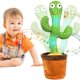 thumbnail image 4 of Cactus bailando, grabación de juguete de felpa para niños, canto, fiesta giratoria en movimiento, decoración del hogar, sombrero de Navidad, 4 of 5