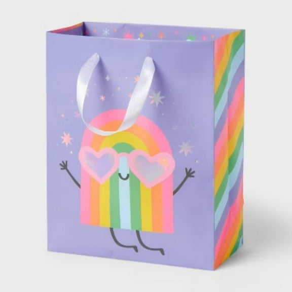 Small Rainbow Birthday Gift Bag Colorful